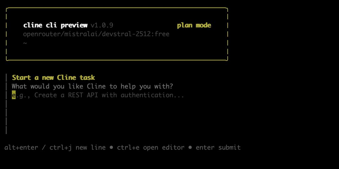 Cline CLI